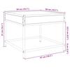 Infinity LED Coffee Table in Smoked Oak 50x50x41 cm