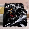Gundam Anime Flannel Blanket - Soft Warm Perfect for Sofa, Bedding Camping Travel Office Home Decor -QJY