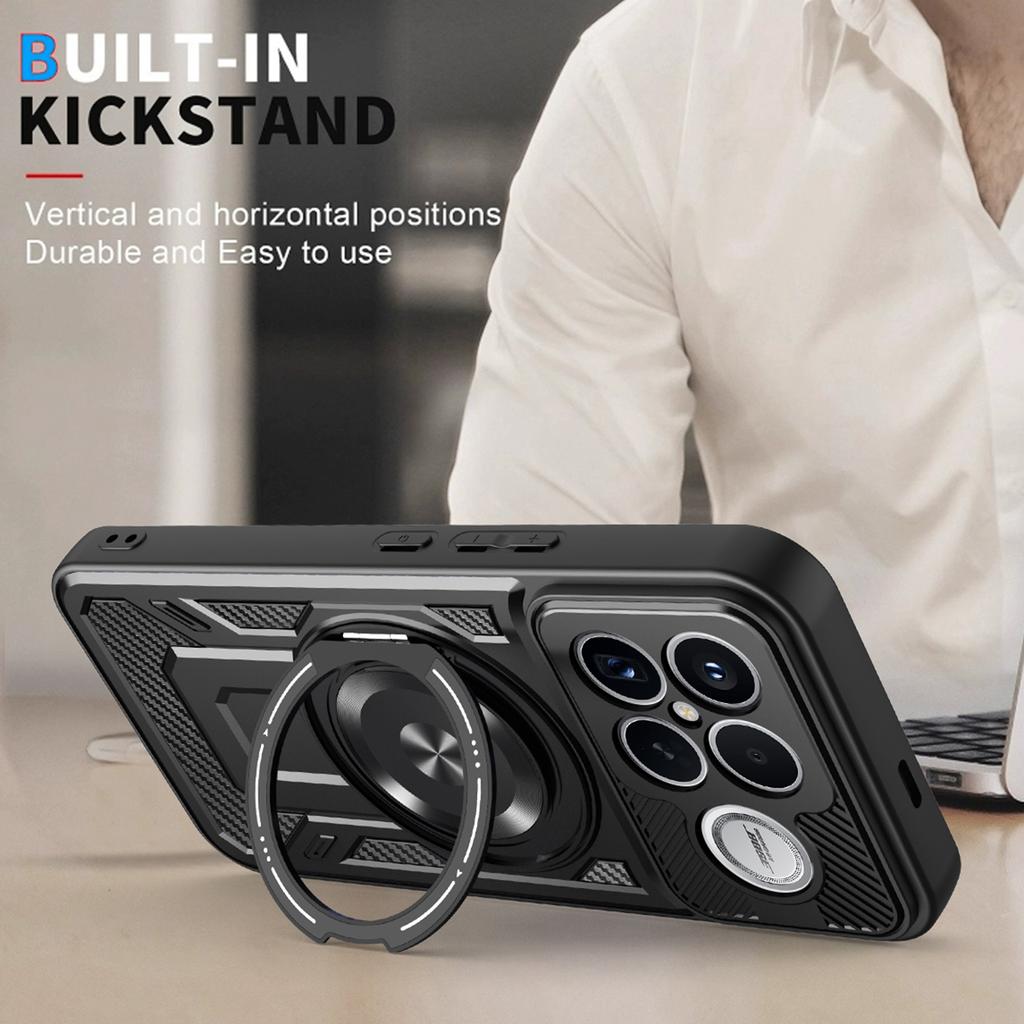 Für Xiaomi Poco F8 Ultra / Redmi K90 Pro Max 5G Magnetische Hülle Rotierbarer Ständer TPU + PC Handyhülle