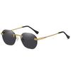 Classic Retro Sunglasses For Men And Women - Metal Gold Black Brown Shades