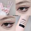Double-headed eyeliner gel pen natural three-dimensional eye makeup eyeliner pen waterproof setting daily cosmetics fashionable women makeup