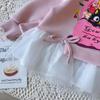 Baby Girls' Cartoon Sweatshirt & Striped Leggings Set - Autumn/Spring