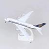 16/20cm Diecast Metal Aircraft Model, Singapore Airlines B777 B747 A380 Airplane Plane Model Toy for Display Collection