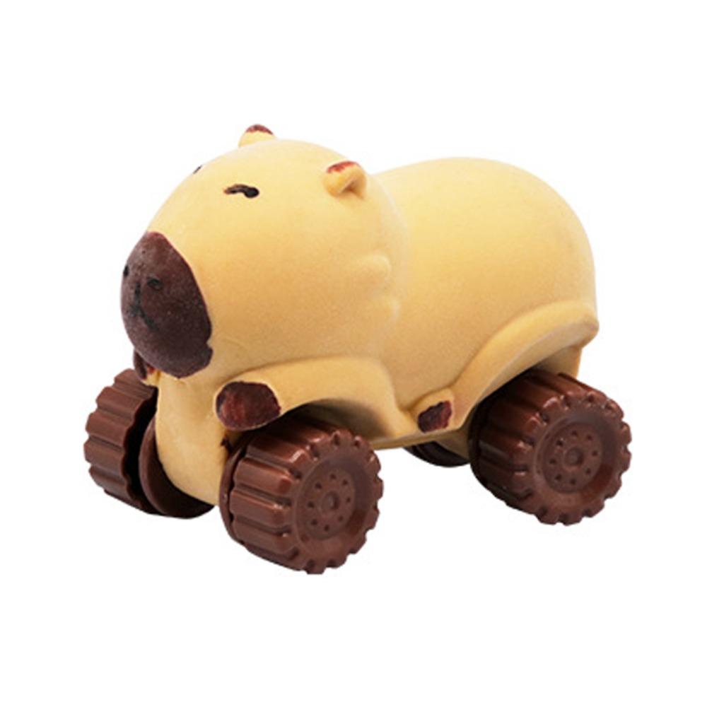 

Высокоэластичная игрушка-антистресс Капибара с колесом, игрушка-щипалка Капибара, розыгрыши коричневый