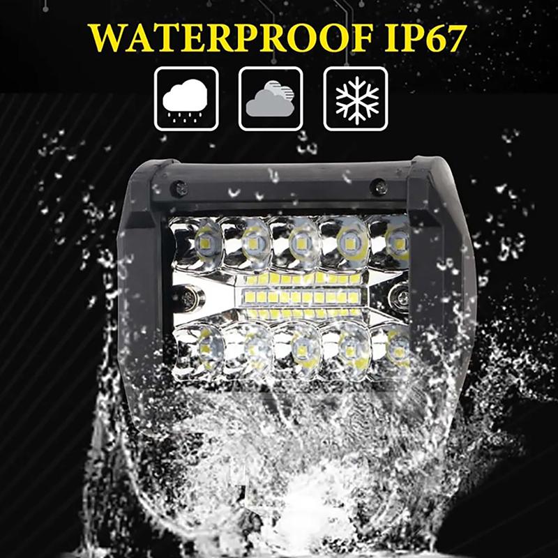 12V LED Licht Offroad Spot Flut Combo Arbeitsscheinwerferleiste Superhell 6000K Für Auto SUV 4x4 Boot ATV Barra LED Scheinwerfer