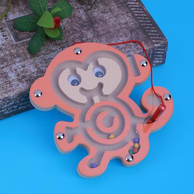 Children Magnetic Maze Toy Intellectual Jigsaw Board Kid Wooden Puzzle