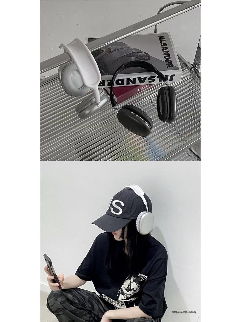 Xiaohongshu Retro Over-Ear Kabellose Bluetooth-Kopfhörer - Trendiger Nackenbügel-Stil für Mädchen