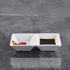 Pure White Ceramic Seasoning Dish for Soy Sauce and Vinegar - Ideal for Creative Hotel or Restaurant Use
