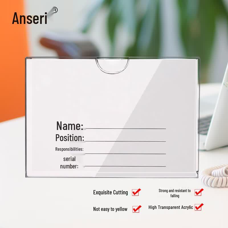 Ancai Rui Horizontal Double-Layer Acrylic Display Card Holder
