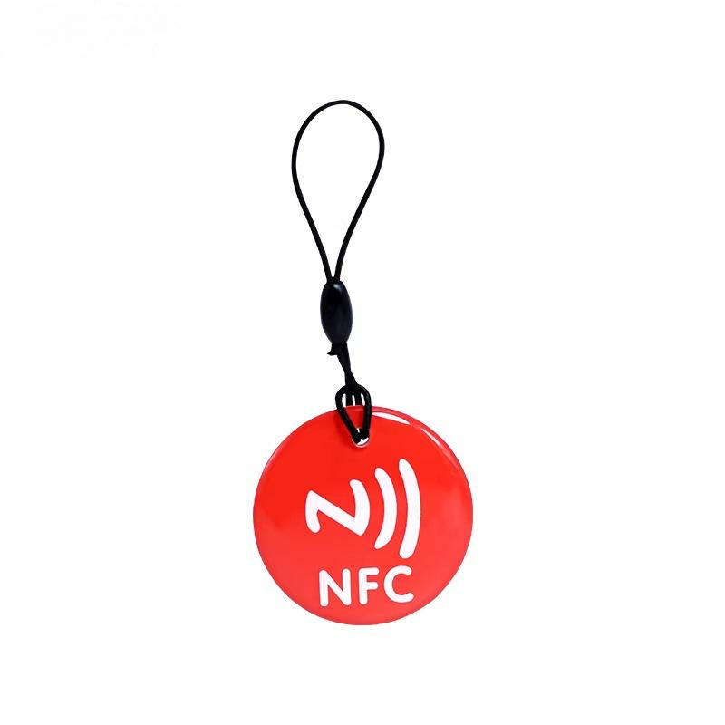 NFC Epoxy Card with NTAG215 Chip - 504 Bytes Round Tap-to-Connect Card