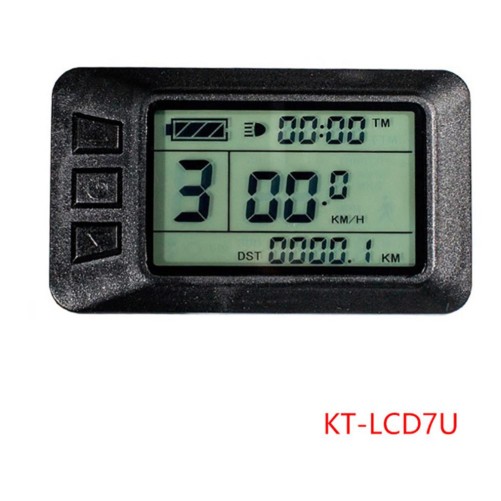 LCD Speedometer Display Electric Bike E-bike For Kunteng (KT) 24/36/48V KT-LCD7U