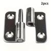 2pcs/4pcs Detachable Stainless Steel Hinges, Left‑Hand Pull Slide Joint Design Hardware