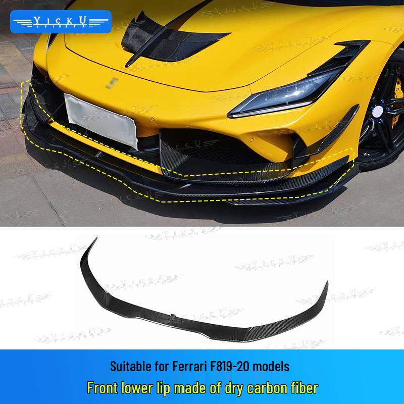 Ferrari F8 PK Style Carbon Fiber Rear Wing Body Kit