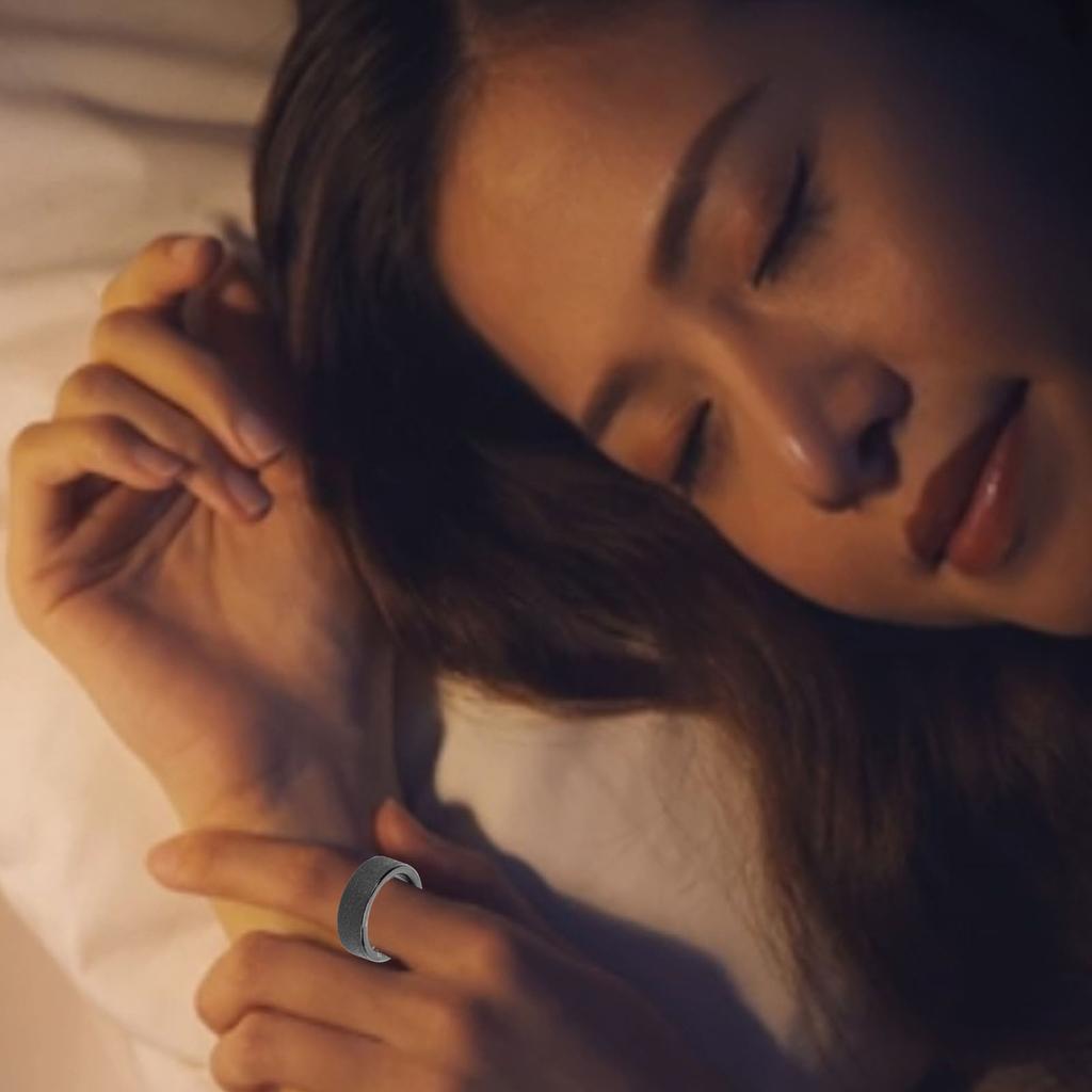 Smart Ring Sleep Tracking IP68 Water Proof Magnetic Fast Charging Health Tracker Frosted Fitness Tra