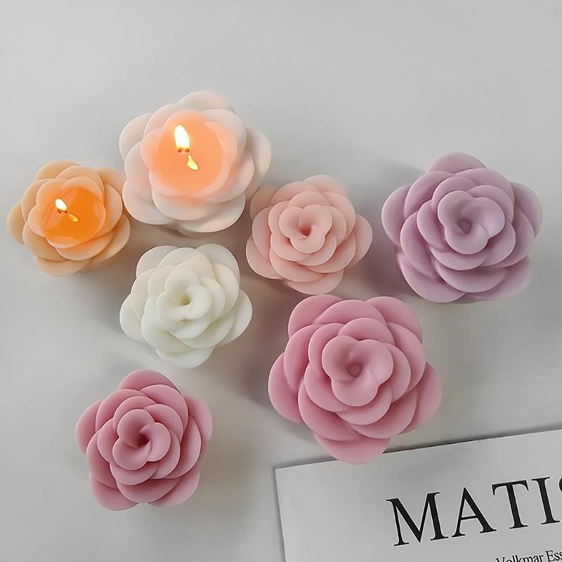 Elegant Rose Shaped Silicone Baking Mold Reusable Rose Shaped Flower Silicone Mold for Cake Baking and Chocolate Making
