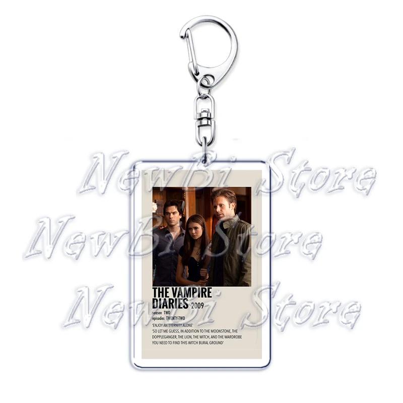The Vampire Diaries Twilight Keychain for Accessories Damon Stefan Salvatore Elena Bella Swan Edward Cullen Key Chain Keyring
