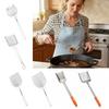 304 Stainless Steel Filter Spatula Heat Resistant Coarse Mesh Fine Mesh Filter Long Handle Premium Filter Spoon Kitchen Supplies