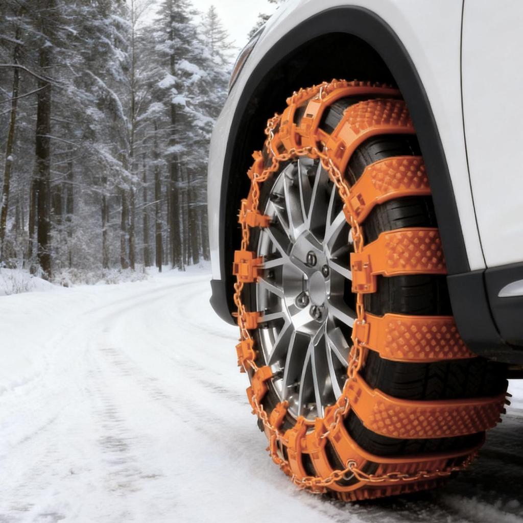 Tire Chains 10piece Heavy-Duty Wheel Ties Belts Tire Chains For Cars For Ice Winter Hiking Trailer Offroad Lawn Fishing