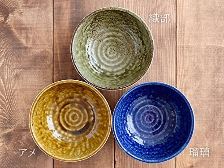 Tableware East Bowl (Large) 17cm Kiln Hen Irabo Japanese Tableware Bowl Donburi Bowl (Oribe)