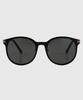 Tuditeo Yok Daily Round Uv-Blocking Nylon Lens Sunglasses C1 Black