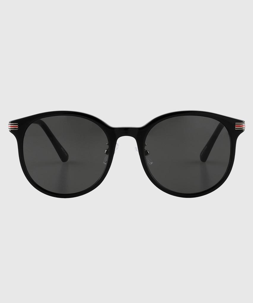 Tuditeo Yok Daily Round Uv-Blocking Nylon Lens Sunglasses C1 Black