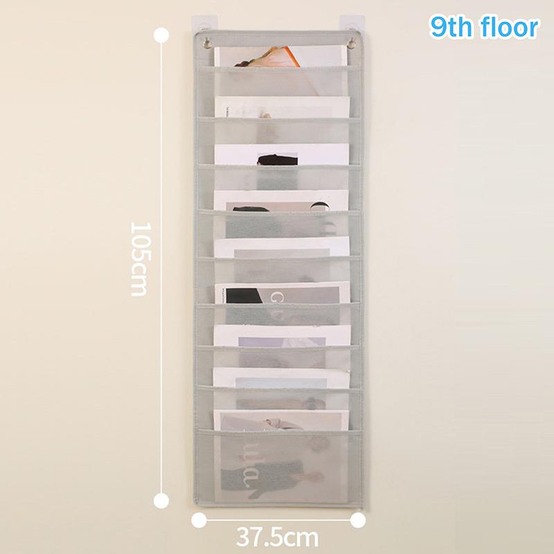 Document Hanging Storage Bag Oxford Cloth Storage Pocket Chart Hanging File Folding Holder Cascading Fabric Organizer For Office