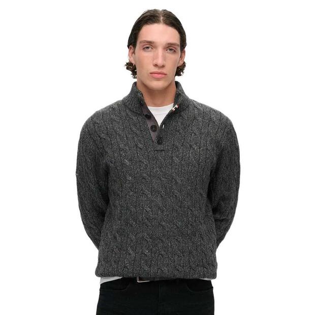 

Superdry Свитер с высоким воротом Cable Button M