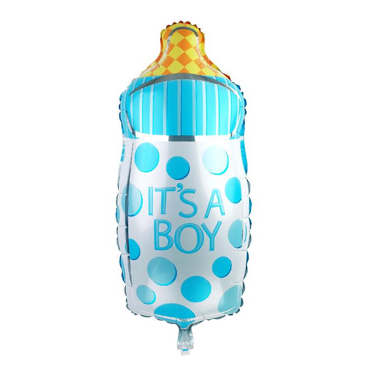 Large Polka Dot Baby Bottle Foil Balloon for Children s Birthday and 100-Day Celebrations