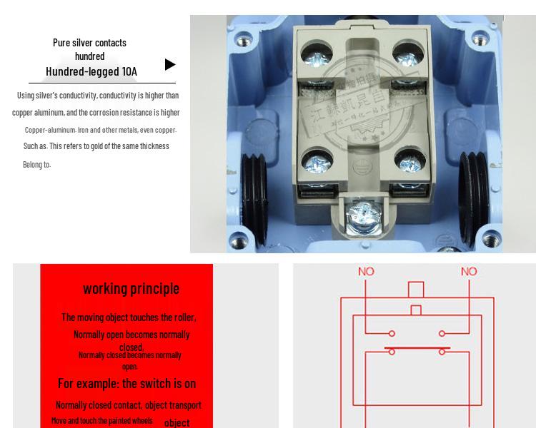 CSA Waterproof & Dustproof Self-Reset Limit Switch 001/012/021/031/061/071/081