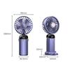 Usb El Tipi Mini Fan Katlanabilir Taşınabilir Boyundan Askılı Fanlar 5 Hızlı Usb Şarj Edilebilir Fan Telefon Standı ve Ekran ile