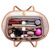 Solid Color Zippered Felt Cosmetic Bag - Large Capacity, Travel Wash Bag, Medium Size Customizable