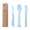 Přenosný nůž a vidlička Lžíce tři v jednom Rodina Plastová lžíce a vidlička Sada nádobí pro západní jídlo pro děti