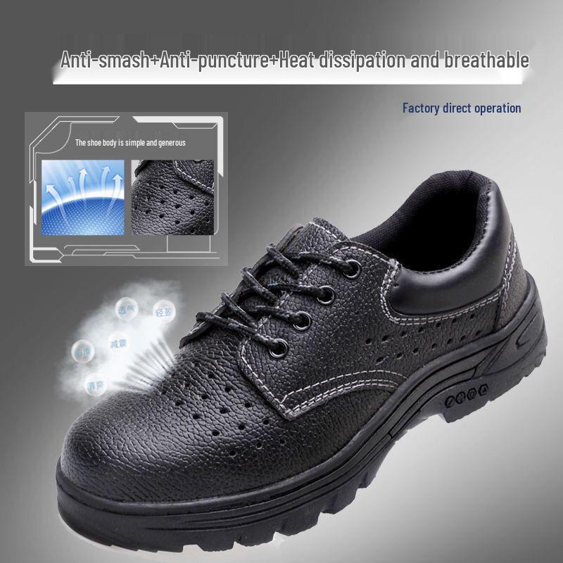 Lehké pracovní boty s ocelovou špičkou odolné proti nárazu a propíchnutí – Odolné proti oleji a zápachu pro staveniště