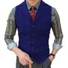Men's Suit Vest Slim Herringbone Vest Single-breasted Casual