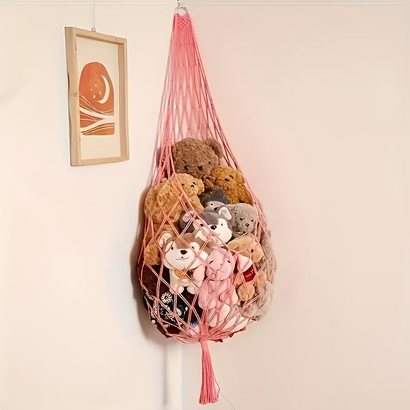 2Pcs Toy Storage Hammock | Extra-Large Plush Toy Corner Storage Decoration - Cute Hanging Stuffed Toy For Bedroom Decor