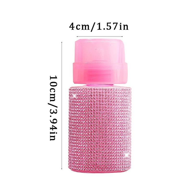 1 Stück Diamant Nagel Nachfüllbare Flaschen Leer Presspumpe Spender Nail Art Nagellackentferner Reiniger Make-up Flasche Maniküre Werkzeug
