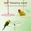 Parrot Rotating Windmill Toy Interactive Bird Cage Toy for Parrots Rotating Treat Dispenser Entertainment PeonyRotating Station