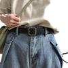 Retro Style Wide Pu Belt For Women Smooth Buckle Simple And Stylish Design