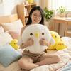 4 Sizes Cartoon Chick Plush Toys Stuffed Chubby Cartoon Chick Doll Soft Cozy Livingroom Bedroom Throw Pillow Lovely Gift