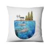 Nordic Ocean Cushion Decoration Pillow Cartoon Whale Print Pillowcase Home Decoration Sofa Pillow Home Pillow Decoration