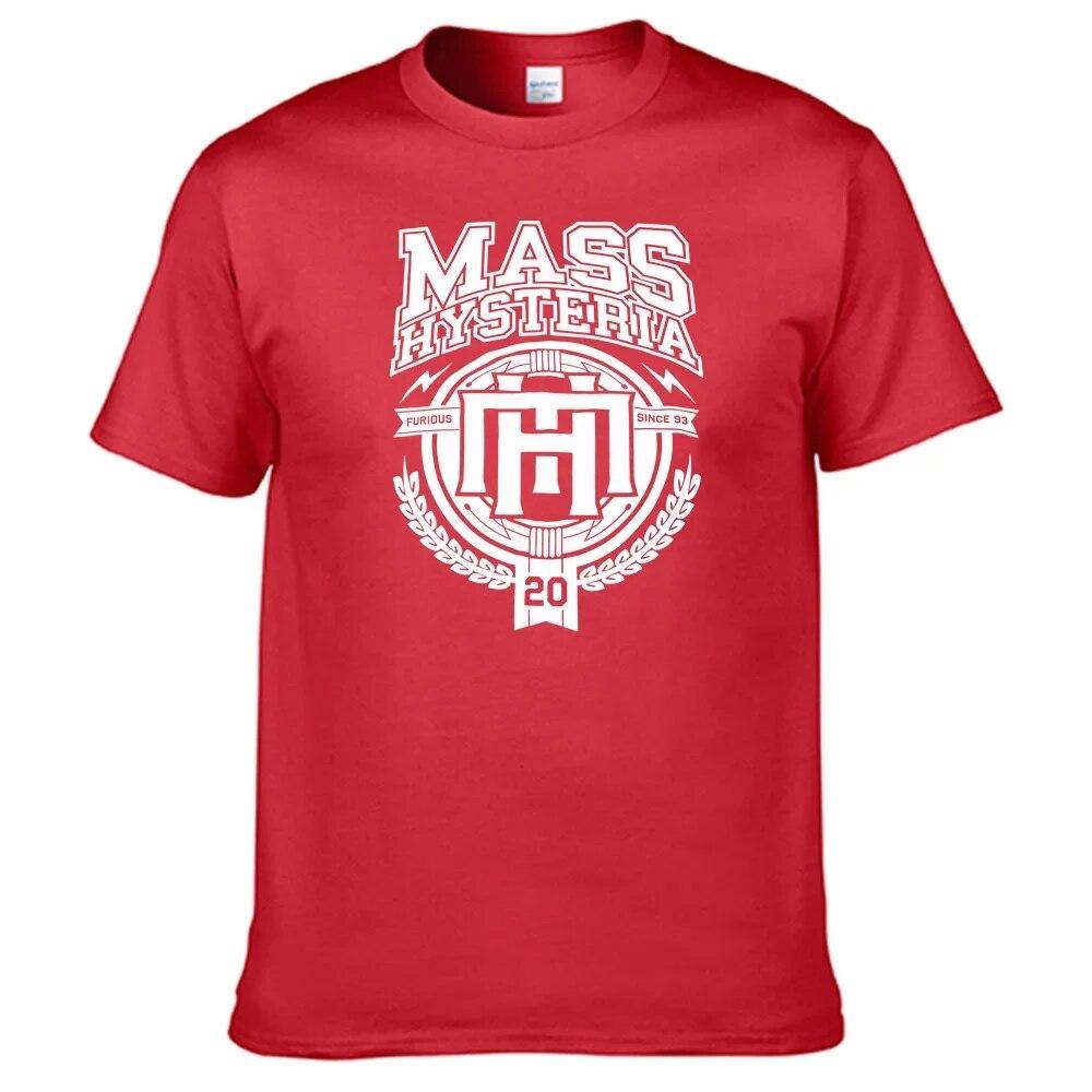 Mass Hysteria T Shirt Unisex 100% Cotton Unisex Women Shirt Top Sales N026