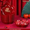 Red Chinese Style Wedding Serving Plate
