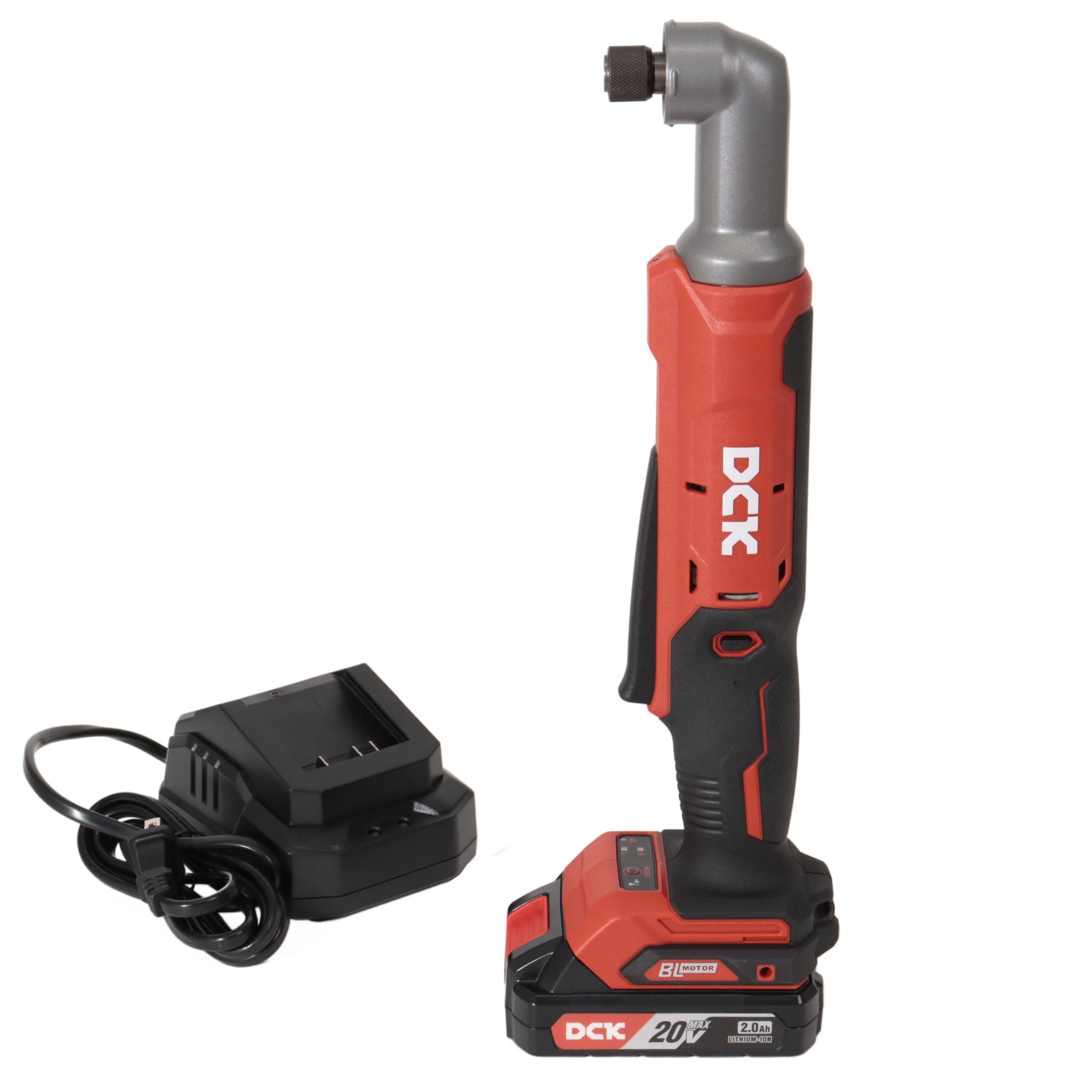 

DCK 20V angle impact driver 80N m hexagonal shaft for B type bits Equipped with brushless motor Cordless rechargeable charger [Set product]