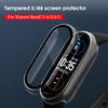 Pouzdro na hodinky citlivé na dotek nežloutne Přesná ochrana displeje bez bublinek na pásek na hodinky pro Xiaomi Mi Band 3/4/5/6/7