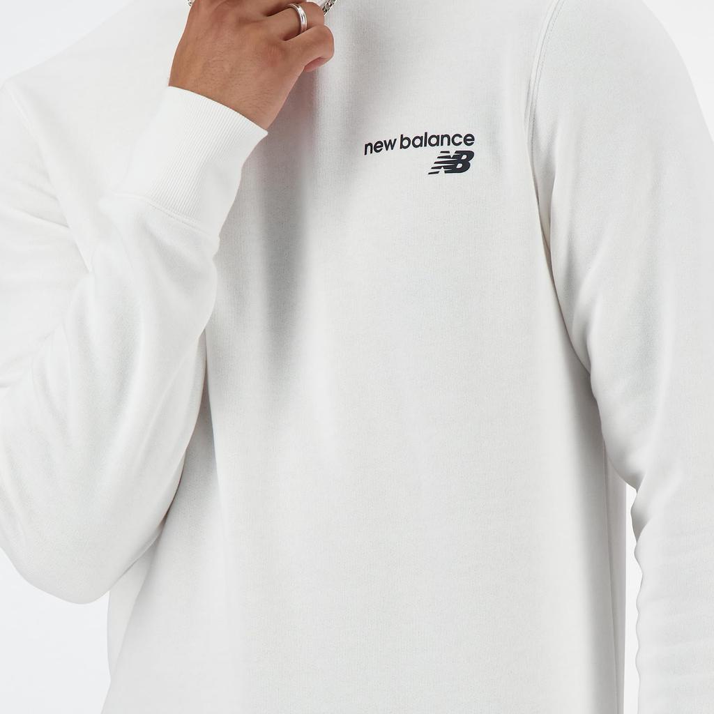 New Balance Core Fleece Crew Fleece Lined WT Men's (MT03911) Sweatshirt, Sweatshirt, (White)