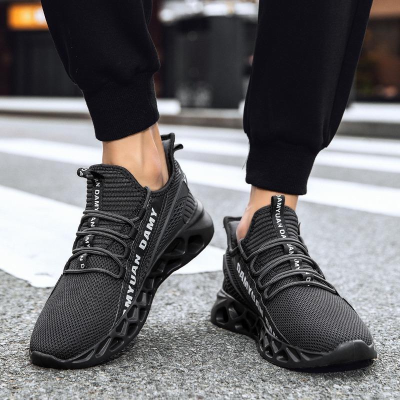 Fashion Fujeak Knit Men Sneakers Casual Sports Shoes Outdoor Athletic Running Walking Gym ShoesComfortable Walking Tennis Large Size