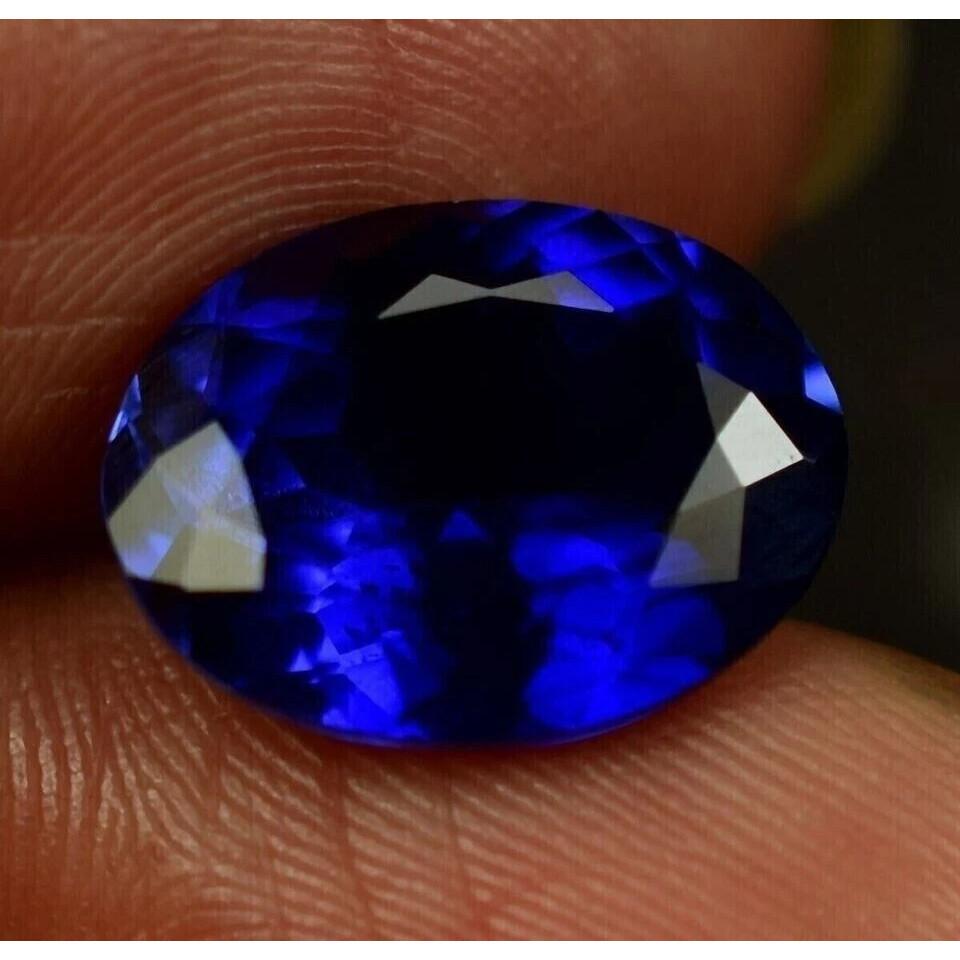 Flawless Natural Ceylon Blue Sapphire 10 Ct Oval Certified Loose Gemstone