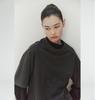 LEJU Knit Layered T-Shirt - Charcoal, Oatmeal