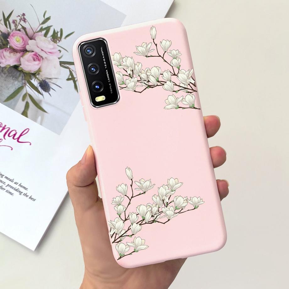 Custodia For Vivo V2027 V2027 Vivo Y11s Y12s Y20i Y20 Custodia per Telefono Morbida Opaca Silicone Liquido Antiurto Paraurti Capa Elegante Moda