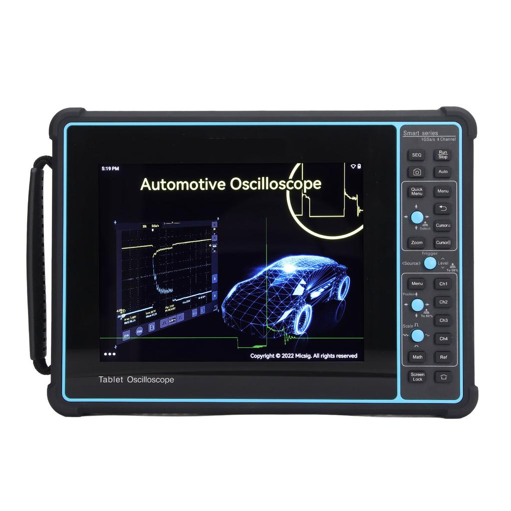 Tablet Oscilloscope 100MHz 4 Channel 70Mpts 1GSa s 8in LCD Touch Screen Digital Oscilloscope